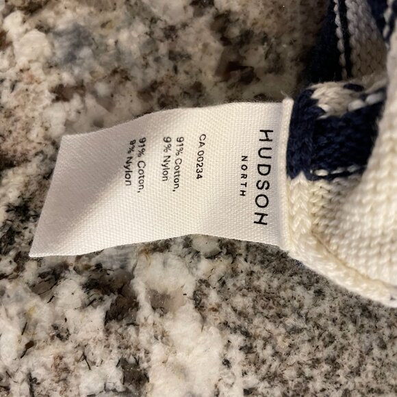 Hudson North - Breton Summer Sweater (Cream/Blue) - Size S - Picture 5 of 7